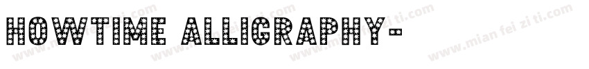 Showtime Calligraphy字体转换